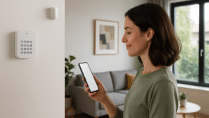 sensores de presença sem fio Intelbras em sala moderna